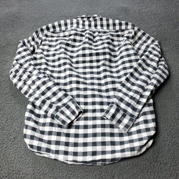 J. Crew Slim Fit Oxford Check Button Shirt Long Sleeve Mens Size L Large - Picture 8 of 8